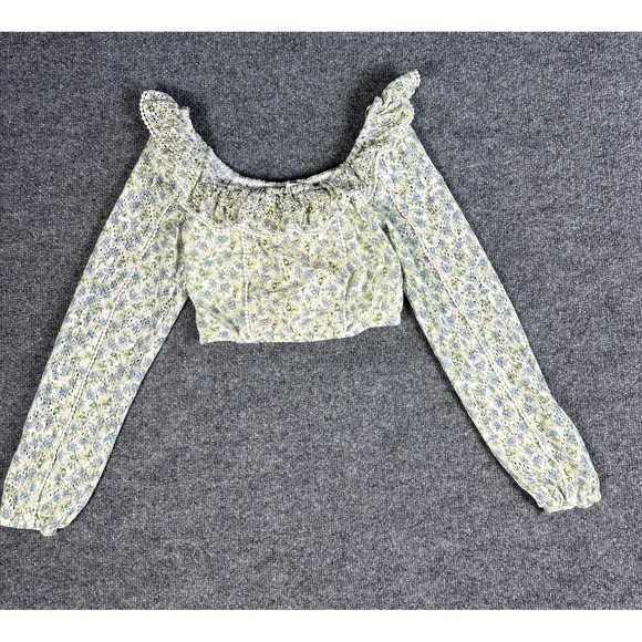 House of Harlow 1960 Tops - House Of Harlow Top Women XS Cottagecore Coquette Milkmaid Cropped Boho Romantic